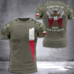 Poola armee meeste T-s&auml;rk Veteran Soldier Poola liputr&uuml;kk Meeste riided Suurem&otilde;&otilde;duline lahtine pullover O kaelusega l&uuml;hikeste varrukatega s&auml;rk M