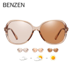 BENZEN fotokroomsed polariseeritud p&auml;ikeseprillid naistele UV 400 kameeleon p&auml;ikeseprillid juhile S&otilde;iduprillid pimestamisvastased varjud BS6661 kohv