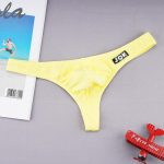 Meeste puuvillased alusp&uuml;ksid elastsed &uuml;li&otilde;hukesed hingav suurus M-XL p&uuml;ksid Meeste aluspesu stringid L kollane