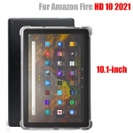 Tahvelarvuti &uuml;mbris Kindle Fire HD 10 2021 10,1 jaoks; Silikoonist Soft Shell turvapadja kate L&auml;bipaistev kaitse Ebook TPU Mugav Fire HD 10 2021 puhas