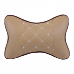 1/2 tk universaalsed auto kaelapadjad m&otilde;lemal k&uuml;ljel Pu-nahast komplektiga peatugi peavalu leevendamiseks, t&auml;idetud kiust auto sisemus 1pcs-Black