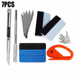 7 tk/komplekt auto vin&uuml;&uuml;list &uuml;mbrist&ouml;&ouml;riistade komplekt kilel&otilde;ikur pigistav kaabits s&uuml;sinikkiust kile m&auml;hkimisl&otilde;ikur abivahend akende toonimine 7Pcs/Set