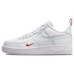 Nike Air Force 1 Madal L&otilde;ikega Swoosh - Valged Meeste Tossud University-Red DO6709-100 41 white
