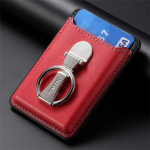 IPhone 15 Pro Max 14 Plus 13 12 11 &uuml;mbris Magnetic Magsafe Tugev k&uuml;lget&otilde;mbekaardi pesad Rahakott Metallist s&otilde;rmuse hoidja alus Telefoni koti kate Universal punane