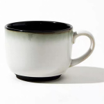 Eriti suur k&auml;epidemega portselanist kaerahelbekruus &ndash; lai kohvikruus, hommikus&ouml;&ouml;gitass ja supikauss, keraamiline kruus piima, tee, puuviljade, j&auml;&auml;tise jaoks hall