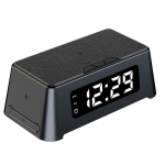 Dokkige digitaalne &auml;ratuskell 3-&uuml;hes juhtmevaba laadija Apple Watchi/iPhone 15/14/12/11/8/XR/AirPods 3 Pro 15 W juhtmevaba kiirlaadija jaoks No Watch Wireless Charger must