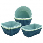 12/24 tk silikoonist toidukvaliteediga mittedeformeeruvad BPA-vabad muffinitopsid, kuumakindlad, kergesti vabastatavad korduvkasutatavad muffinitopsid 12pcs mitmev&auml;rviline