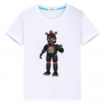 FNAF poiss suvine 100% puuvillane l&uuml;hike T-s&auml;rk y2k &uuml;hes t&uuml;kis pride t-s&auml;rk Anime Tees Cartoon Bear Rabbit Print Tops lasteriided t&uuml;drukud 100 valge