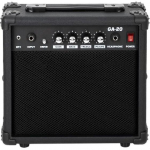 Elektrikitarri v&otilde;imendi, 20-vatine v&otilde;imendi koos 6,5-tollise k&otilde;lariga sisseehitatud k&otilde;lari k&otilde;rvaklappide pistiku ja lisasisendiga bassi-, helitugevuse, k&otilde;rgete helide ja v&otilde;imenduse juhtelemendid UK adapter