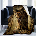 Tiger Dragon Throw tekid diivan Diivan Matkatekid Oriental Dragon Flanell Tekid Vooditekk Lastele T&auml;iskasvanute 75x90cm