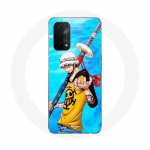Coque pour Oppo A54 5G One Piece Manga Trafalgar Law ep&eacute;e