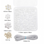 1 komplekt/kott vitraaž, kruusa helmed, DIY k&auml;ev&otilde;ru kaelakee kott rippuvad ehted aksessuaarid 4*7/6/7*8/3mm 1set/box