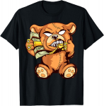 Money Calling Hip Hop Teddy Bear Gangster R&auml;pp Drip Swag Dope Unisex T-s&auml;rk S