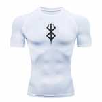 Anime Meeste kompressioons&auml;rk Fitness Sport Jooksmine Tight J&otilde;usaali Ts&auml;rgid Sportlik Treening Kiirelt kuivavad topid Tee Suvi M