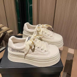 Kevadised uued t&auml;iesti sobivad ehtsast nahast paksu p&otilde;hjaga k&otilde;rgendatud Easy Wear kingad mugavad pehme p&otilde;hjaga vabaaja tossud 35 valge