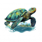 Cartoon roomava kilpkonna tualettkleebis Eemaldatav isekleepuv veekindel PVC elutoa seinakunst Vannitoa tualettruumi kaane kaunistuskleebis