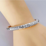Zuyin S999 Tiibeti kuue t&auml;hem&auml;rgiga t&otilde;elise s&otilde;naga k&auml;ev&otilde;ru s&uuml;da Sutra retroh&otilde;bedast k&auml;ev&otilde;ru avatud k&auml;ev&otilde;ru h&otilde;bedast ehteid Adjustable size beige