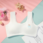 Beebi rinnahoidja t&uuml;drukute treeningrinnahoidja teismeliste t&uuml;drukute &otilde;pilaste vest Laste aluspesu rihmaga rinnahoidja Sponge 8&ndash;16-aastaste laste rinnahoidjaga one size valge