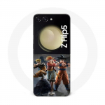 Coque Samsung Galaxy Z Flip5 Sangoku naruto Luffy one piece Dragon Ball z 3D Anime manga