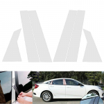 6tk Honda Civic Sedaani 2016-2021 kroomitud sambapostide jaoks, auto akna trimmikate BC veerukleebised h&otilde;bedased tarvikud