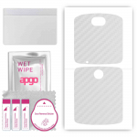 apgo Protective Skin Sticker for the back compatible with Motorola Razr 5G, Wrap Film, Foil, Vinyl - Pattern Transparent Carbon