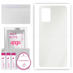 apgo Protective Skin Sticker for the back compatible with ZTE Blade 20 Pro 5G, Wrap Film, Foil, Vinyl - Pattern Matte Transparent