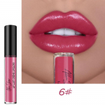 Allen shaw Creme Cream Lip Gloss Long Lasting Waterproof Non-stick Cup Lipstick 6#