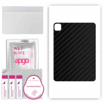 apgo Protective Skin Sticker for the back compatible with Apple iPad Pro 11 2022, Wrap Film, Foil, Vinyl - Pattern Carbon Black