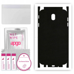 apgo Protective Skin Sticker for the back+sides compatible with Samsung Galaxy J7 (2017), Full Wrap Film, Foil, Vinyl - Pattern Matrix