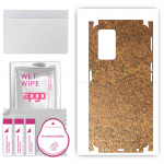 apgo Protective Skin Sticker for the back+sides compatible with Oppo A96 4G, Full Wrap Film, Foil, Vinyl - Pattern Rusty Copper