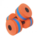 Veehantlite komplekt, 2 veehantlit Basseini vastupidavus Veekaal Vesiaeroobika Suure tihedusega EVA-vahuga basseini fitness oranž