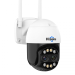 Hiseeu WHDC14 8MP Traadita Monitorikaamera Kaheobjektiiviga Seinale Paigaldatav Nutikas WiFi Kaamera 8x Suum IP66 EU Plug