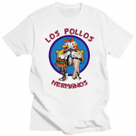 Uus meeste kvaliteetne T-s&auml;rk Breaking Bad LOS POLLOS Chicken Brothers tr&uuml;kitud vabaaja naljakas t-s&auml;rk meestele XXL
