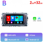 REAKOSOUND 2-Din Auto Radio DSP Android Car multimeedia videopleier Ford Focus Mondeo C-MAX S-MAX Galaxy II Kuga Stereo jaoks 2+32CP