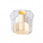 L&auml;bipaistev meigipintsli hoidik, eemaldatavad lahtrid meigikarbike 360 ​​p&ouml;&ouml;rleva meigipintsli hoiukarbi hoidik koju ITALY