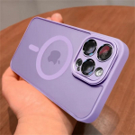 Funda &uuml;mbris iPhone'i 15 14 13 12 11 Pro Max Plus jaoks l&auml;bipaistev Magsafe'i magnetilise l&auml;&auml;tse kaitse jaoks matt h&auml;rmas kate iPhone 14