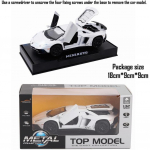 1/32 Scale White Lambor Aventador LP750-4 M&auml;nguasja tagasit&otilde;mmatavad s&otilde;idukid Survevaluga automudel valguse ja heliga 1/32-Size:15.5*6.5*4.5cm valge