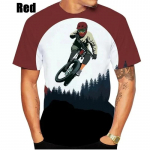 Suvine meeste T-s&auml;rk 3D-prinditud jalgrattagraafikaga T-s&auml;rk Meeste T-s&auml;rk Naiste l&uuml;hikeste varrukatega kampsunkaelusega meeste T-s&auml;rk T&auml;navariietus XS