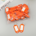10-50 tk/partii Tugevast plastikust v&otilde;tmesildid poolitatud r&otilde;ngassildiga aknaga DIY v&otilde;tmehoidja komplekti Nummerdatud nimega pagasi pagasisildid 10pcs
