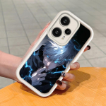 Pehme silikoonist ruudukujulise redeliga printimismustriga telefoni korpus, t&auml;iskaanega kaamera p&otilde;rutuskindel kaitse kummist &uuml;mbris Xiaomi Redmi jaoks Redmi 13C valge