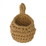 Kodukootud korv Rippuvad hoiukorvid Puuvillane k&ouml;is A（W14X H15 X20cm）