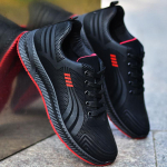 Kevad-suvi libisemiskindlad &otilde;likindlad meeste nahast pealsed kingad, mustad veekindlad tossud, pehme tallaga vabaajajalatsid 38 must