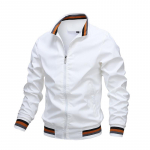 Meeste vabaaja sportlik jope Pilot Jacket Bomber jope L valge