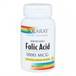 Solaray foolhape 1000mcg naturaalne sidrunipastil, suhkruvaba, Korea tervislik toit