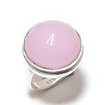 Chalcedony Gemstone Handmade 925 Sterling Silver Gift Jewelry Ring Size 8 t0v18