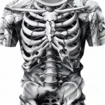 Suvised klassikalised r&otilde;ivad 3D-print Lahedad Skulls Skeleton Graafilised vabaaja T-s&auml;rgid T&auml;nava stiilis Meeste T-s&auml;rk l&uuml;hikeste varrukatega O-kaelusega topid S