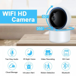 DIDSethi siseturvakaamera, PIR-liikumine, inimtuvastus, Smart Life WiFi CCTV videovalve, beebimonitor, Tuya, 5MP PT 3MP NO SD Card