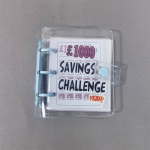 S&auml;&auml;stuv&auml;ljakutseraamat S&auml;&auml;state 1000 &pound; rahak&ouml;itja Mini kaasaskantav raharaamat, s&auml;&auml;stev lahtiste lehtedega s&uuml;learvuti sularaha eelarve hoiuraamat 5000 Blue Clip