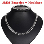 Roostevabast terasest meeste kett kaelakee jaoks Kuuba l&uuml;liketid kaela h&otilde;bedase v&auml;rviga 50cm