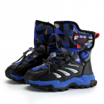 Laste talvised pl&uuml;&uuml;sis soojad spordijalatsid k&otilde;rge &uuml;laosaga puuvillased kingad &otilde;uesaapad matkasaapad 28-38 28 must/sinine